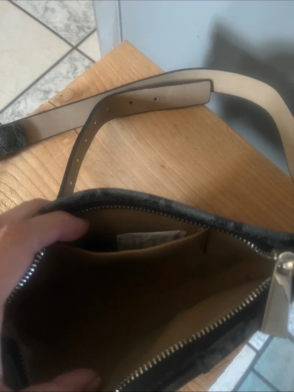 Michael Kors Black Signature Monogram Crossbody